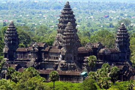 Quần thể kiến trúc Angkor Wat của Campuchia
